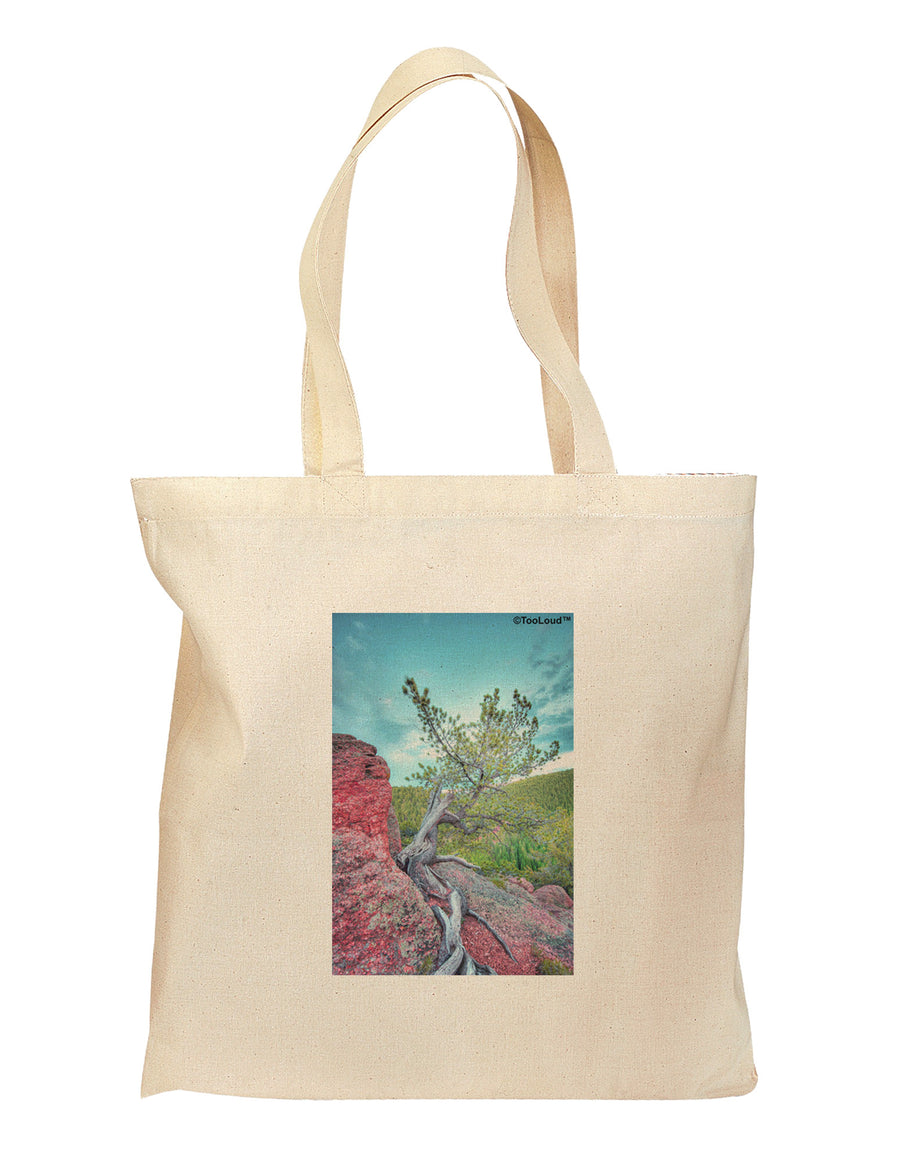 CO Cliffside Tree Grocery Tote Bag-Grocery Tote-TooLoud-Natural-Medium-Davson Sales