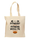 Fitness Whole Pie Grocery Tote Bag-Grocery Tote-TooLoud-Natural-Medium-Davson Sales