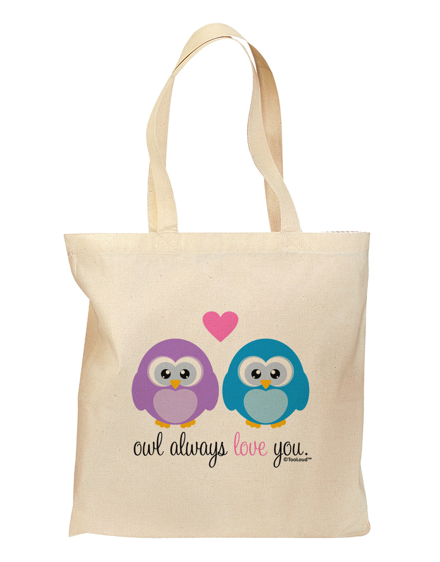 Owl Always Love You Grocery Tote Bag by TooLoud-Grocery Tote-TooLoud-Natural-Medium-Davson Sales