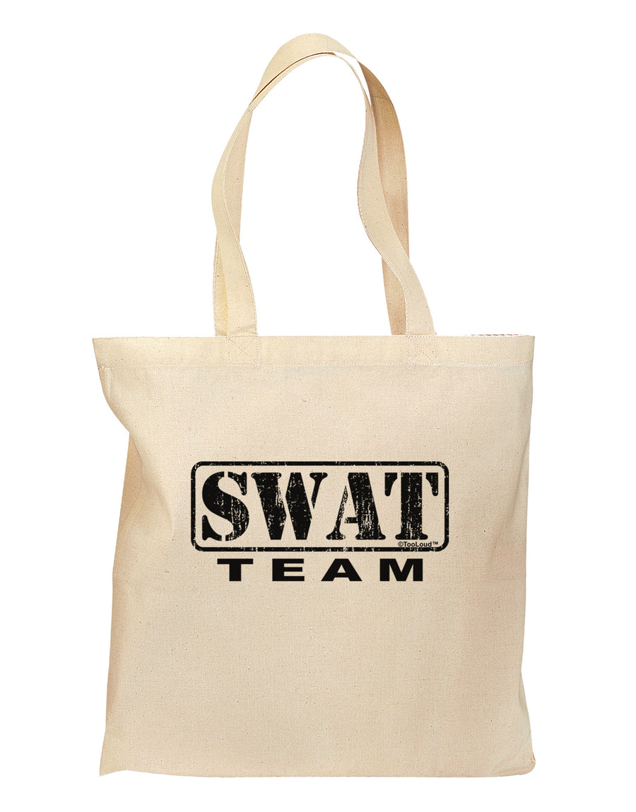 SWAT Team Logo - Distressed Grocery Tote Bag by TooLoud-Grocery Tote-TooLoud-Natural-Medium-Davson Sales