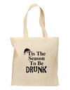 Season To Be Drunk BnW Grocery Tote Bag-Grocery Tote-TooLoud-Natural-Medium-Davson Sales