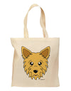 Cute Yorkshire Terrier Yorkie Dog Grocery Tote Bag by TooLoud-Grocery Tote-TooLoud-Natural-Medium-Davson Sales