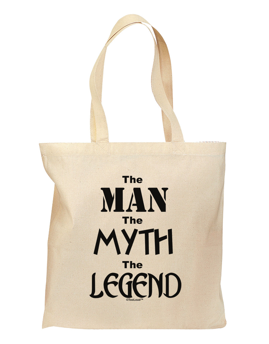 The Man The Myth The Legend Grocery Tote Bag by TooLoud-Grocery Tote-TooLoud-Natural-Medium-Davson Sales