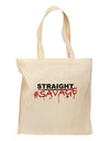 Straight Savage Grocery Tote Bag-Grocery Tote-TooLoud-Natural-Medium-Davson Sales