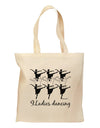 Nine Ladies Dancing Text Grocery Tote Bag-Grocery Tote-TooLoud-Natural-Medium-Davson Sales