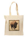 Strong Bison Grocery Tote Bag - Natural-Grocery Tote-TooLoud-Natural-Medium-Davson Sales