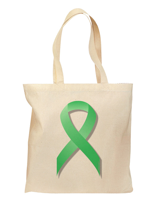 Celiac Disease Awareness Ribbon - Light Green Grocery Tote Bag-Grocery Tote-TooLoud-Natural-Medium-Davson Sales