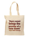 Emerson Sunset Quote Grocery Tote Bag - Natural-Grocery Tote-TooLoud-Natural-Medium-Davson Sales