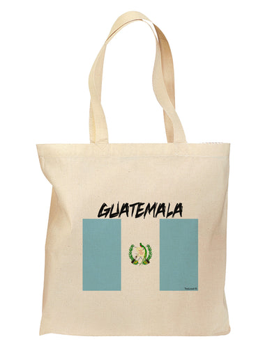 Guatamelan Flag Design Grocery Tote Bag - Natural by TooLoud-Grocery Tote-TooLoud-Natural-Medium-Davson Sales