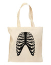 Human Skeleton Bones Ribcage Inverted Grocery Tote Bag-Grocery Tote-TooLoud-Natural-Medium-Davson Sales