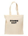 Zombie Bait - Funny - Halloween Grocery Tote Bag-Grocery Tote-TooLoud-Natural-Medium-Davson Sales