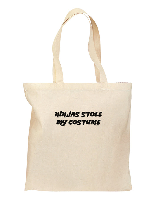 Ninjas Stole My Costume - Halloween Grocery Tote Bag-Grocery Tote-TooLoud-Natural-Medium-Davson Sales