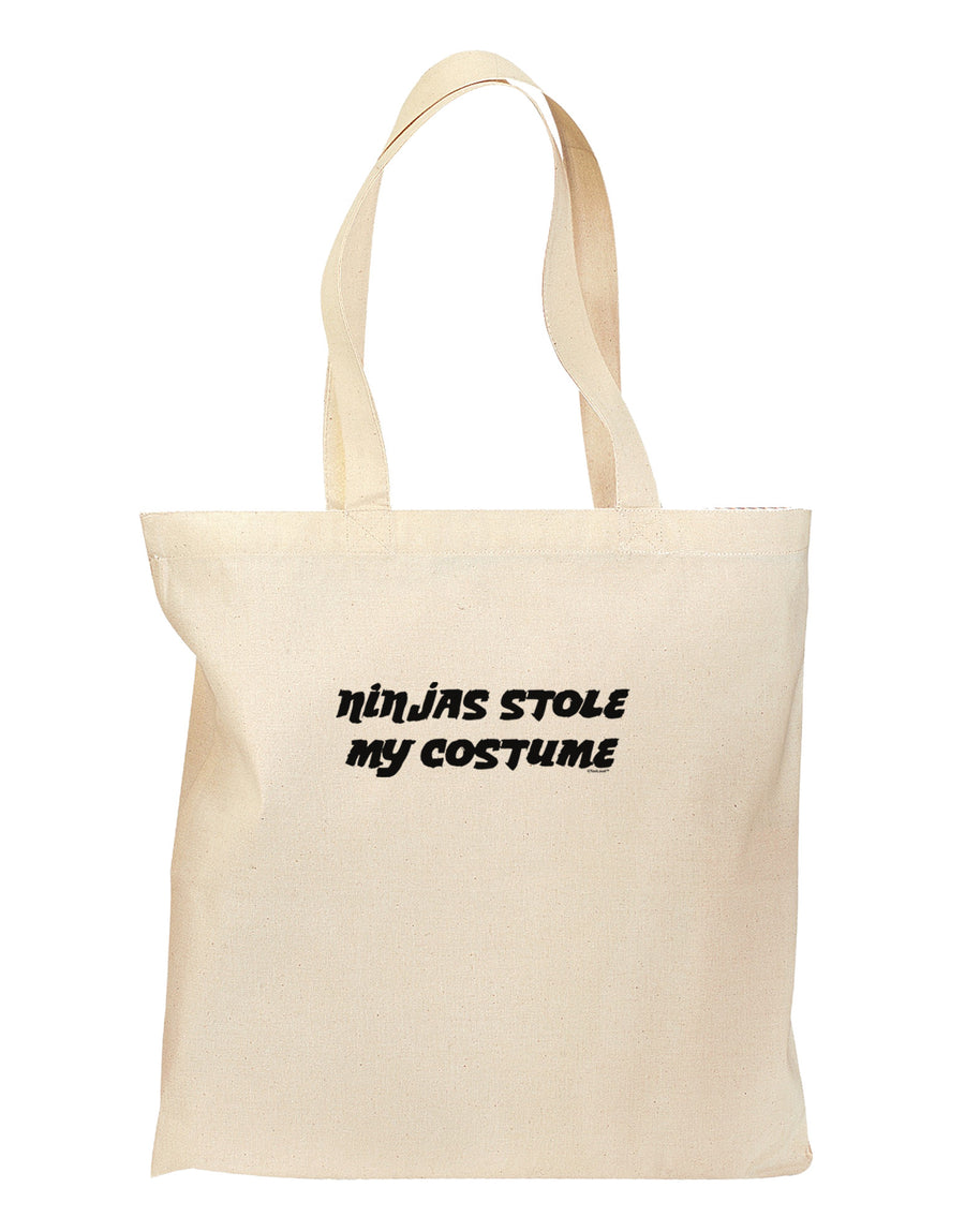 Ninjas Stole My Costume - Halloween Grocery Tote Bag-Grocery Tote-TooLoud-Natural-Medium-Davson Sales