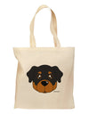 Cute Rottweiler Dog Grocery Tote Bag by TooLoud-Grocery Tote-TooLoud-Natural-Medium-Davson Sales