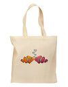 Kissy Clownfish Grocery Tote Bag-Grocery Tote-TooLoud-Natural-Medium-Davson Sales