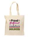 Proud Girlfriend of an American Soldier Grocery Tote Bag-Grocery Tote-TooLoud-Natural-Medium-Davson Sales