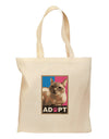 Adopt Cute Kitty Cat Adoption Grocery Tote Bag-Grocery Tote-TooLoud-Natural-Medium-Davson Sales