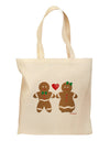 Gingerbread Man and Gingerbread Woman Couple Grocery Tote Bag by TooLoud-Grocery Tote-TooLoud-Natural-Medium-Davson Sales