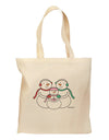 Cute Snowman Family with Girl Grocery Tote Bag by TooLoud-Grocery Tote-TooLoud-Natural-Medium-Davson Sales