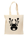 Cute Black Reindeer Face Christmas Grocery Tote Bag-Grocery Tote-TooLoud-Natural-Medium-Davson Sales