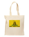 Classic Gadsden Flag Don't Tread On Me Grocery Tote Bag-Grocery Tote-TooLoud-Natural-Medium-Davson Sales