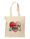 I Love My Mom - Heart Banner Design Grocery Tote Bag by TooLoud-Grocery Tote-TooLoud-Natural-Medium-Davson Sales