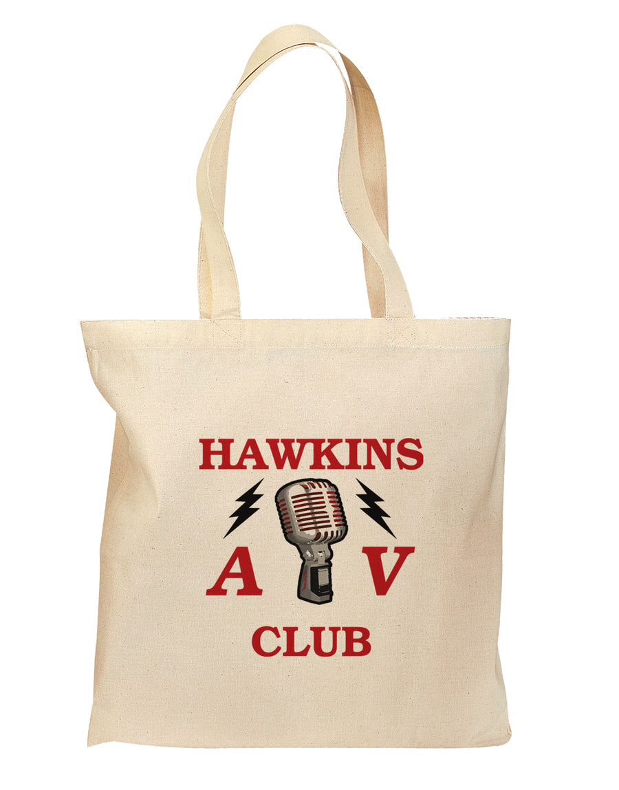 Hawkins AV Club Grocery Tote Bag - Natural by TooLoud-Grocery Tote-TooLoud-Natural-Medium-Davson Sales