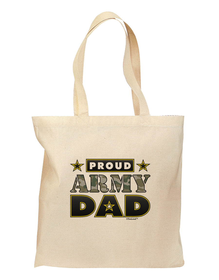 Proud Army Dad Grocery Tote Bag-Grocery Tote-TooLoud-Natural-Medium-Davson Sales