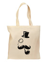 Tophat Mustache Pipe and Monocle Grocery Tote Bag-Grocery Tote-TooLoud-Natural-Medium-Davson Sales