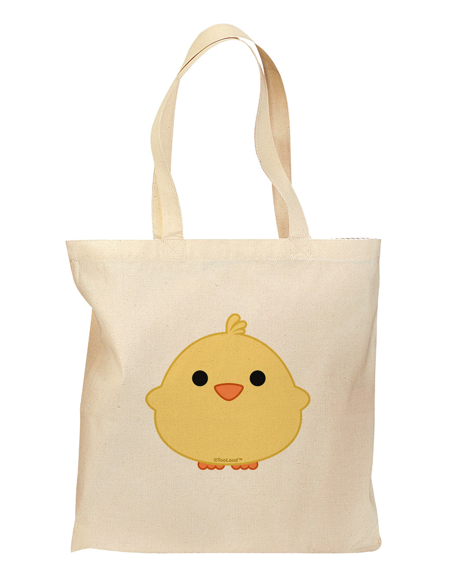 Cute Little Chick - Yellow Grocery Tote Bag by TooLoud-Grocery Tote-TooLoud-Natural-Medium-Davson Sales