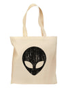 Extraterrestrial Face - Alien Distressed Grocery Tote Bag by TooLoud-Grocery Tote-TooLoud-Natural-Medium-Davson Sales