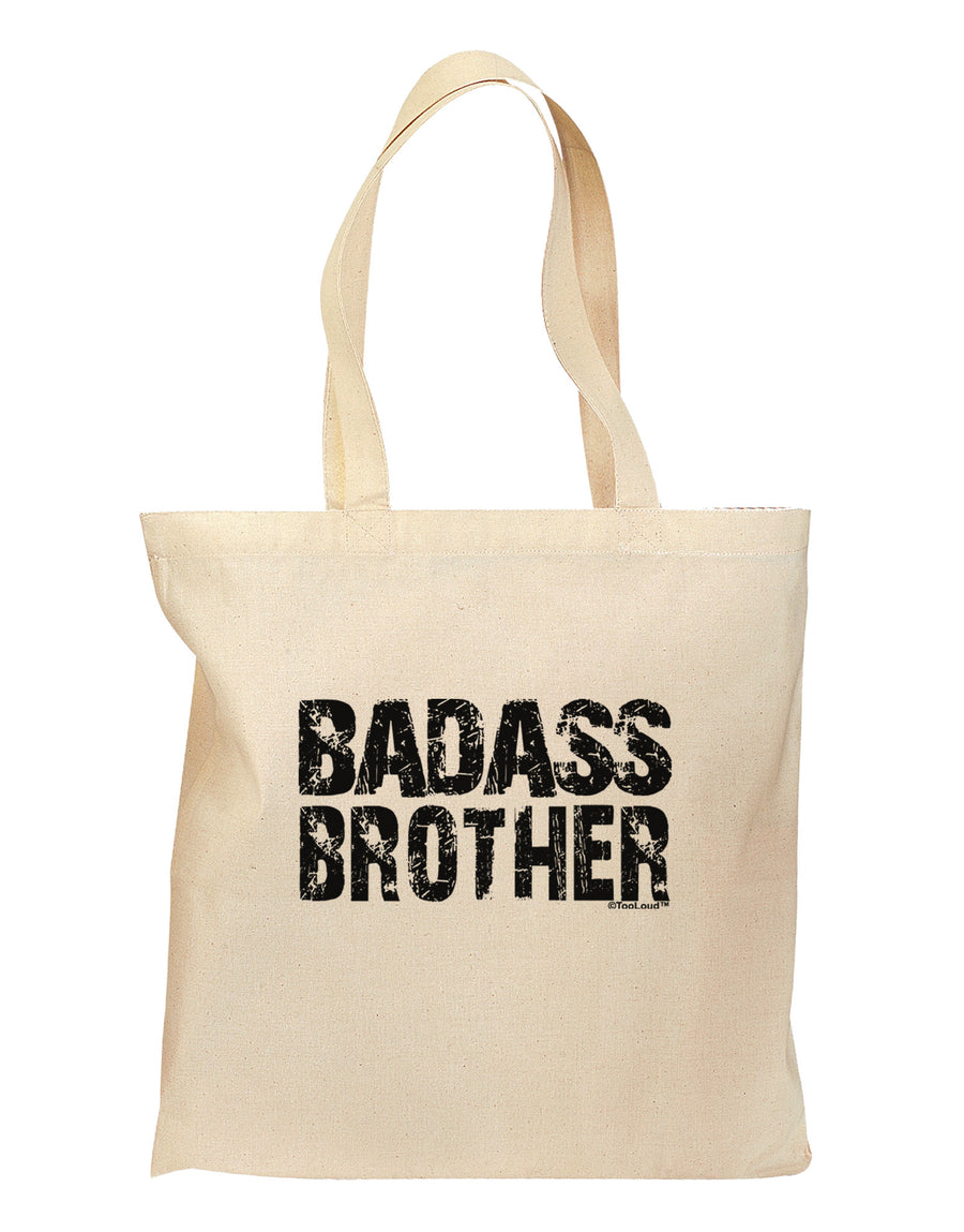 Badass Brother Grocery Tote Bag-Grocery Tote-TooLoud-Natural-Medium-Davson Sales