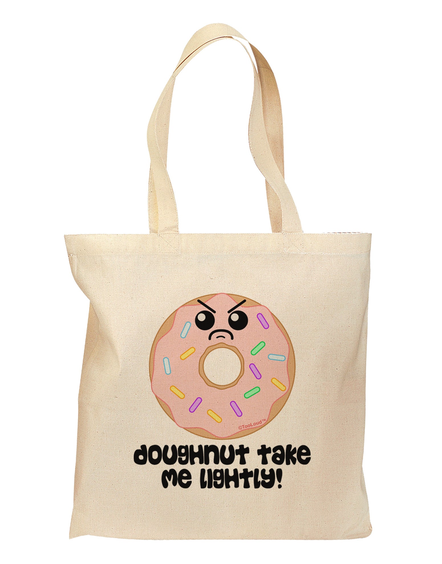 Doughnut - Doughnut Take Me Lightly Grocery Tote Bag by TooLoud-Grocery Tote-TooLoud-Natural-Medium-Davson Sales