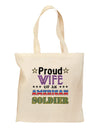 Proud Wife of an American Soldier Grocery Tote Bag-Grocery Tote-TooLoud-Natural-Medium-Davson Sales