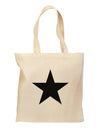 TooLoud Black Star Grocery Tote Bag