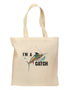 I'm A Catch Swordfish Grocery Tote Bag-Grocery Tote-TooLoud-Natural-Medium-Davson Sales