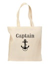 Ship Captain Nautical Anchor Boating Grocery Tote Bag-Grocery Tote-TooLoud-Natural-Medium-Davson Sales