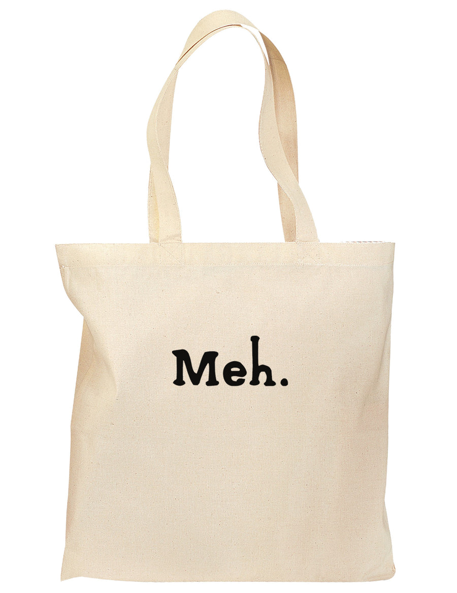 Meh Grocery Tote Bag-Grocery Tote-TooLoud-Natural-Medium-Davson Sales