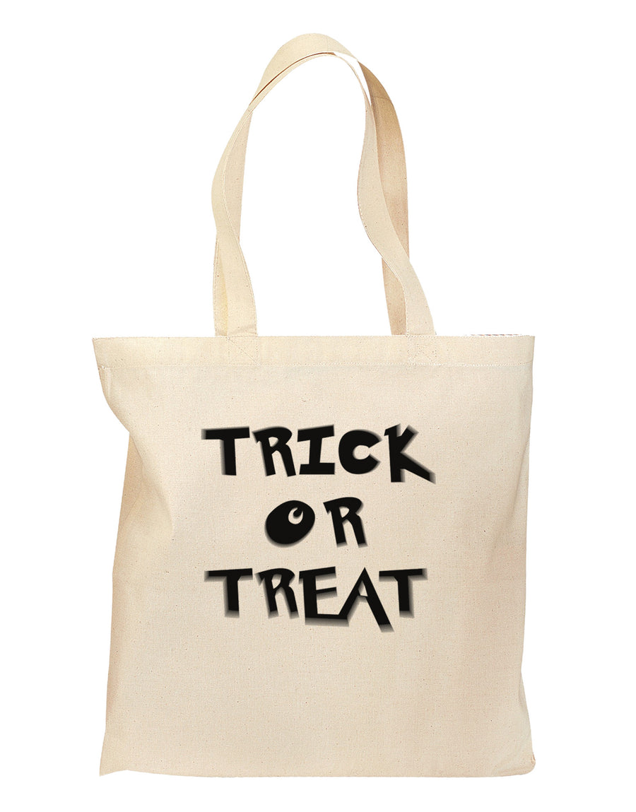 Trick or Treat Halloween Pumpkin Grocery Tote Bag-Grocery Tote-TooLoud-Natural-Medium-Davson Sales