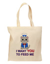 Patriotic Cat I Want You Grocery Tote Bag by TooLoud-Grocery Tote-TooLoud-Natural-Medium-Davson Sales