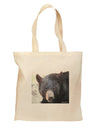 Staring Black Bear Grocery Tote Bag - Natural-Grocery Tote-TooLoud-Natural-Medium-Davson Sales