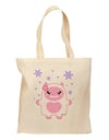 Cute Abominable Snowman Girl Yeti - Christmas Grocery Tote Bag-Grocery Tote-TooLoud-Natural-Medium-Davson Sales