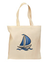 Blue Sailboat Grocery Tote Bag-Grocery Tote-TooLoud-Natural-Medium-Davson Sales