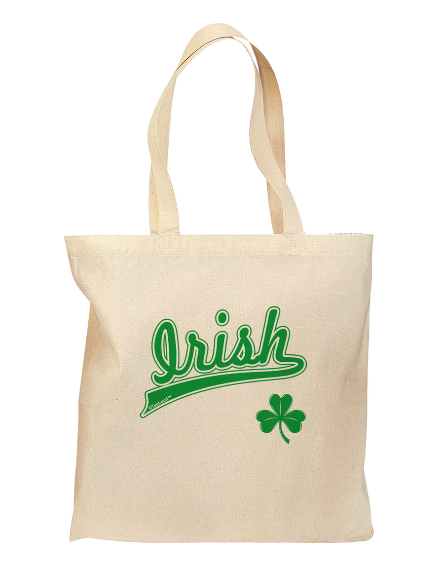 Irish Jersey Grocery Tote Bag-Grocery Tote-TooLoud-Natural-Medium-Davson Sales