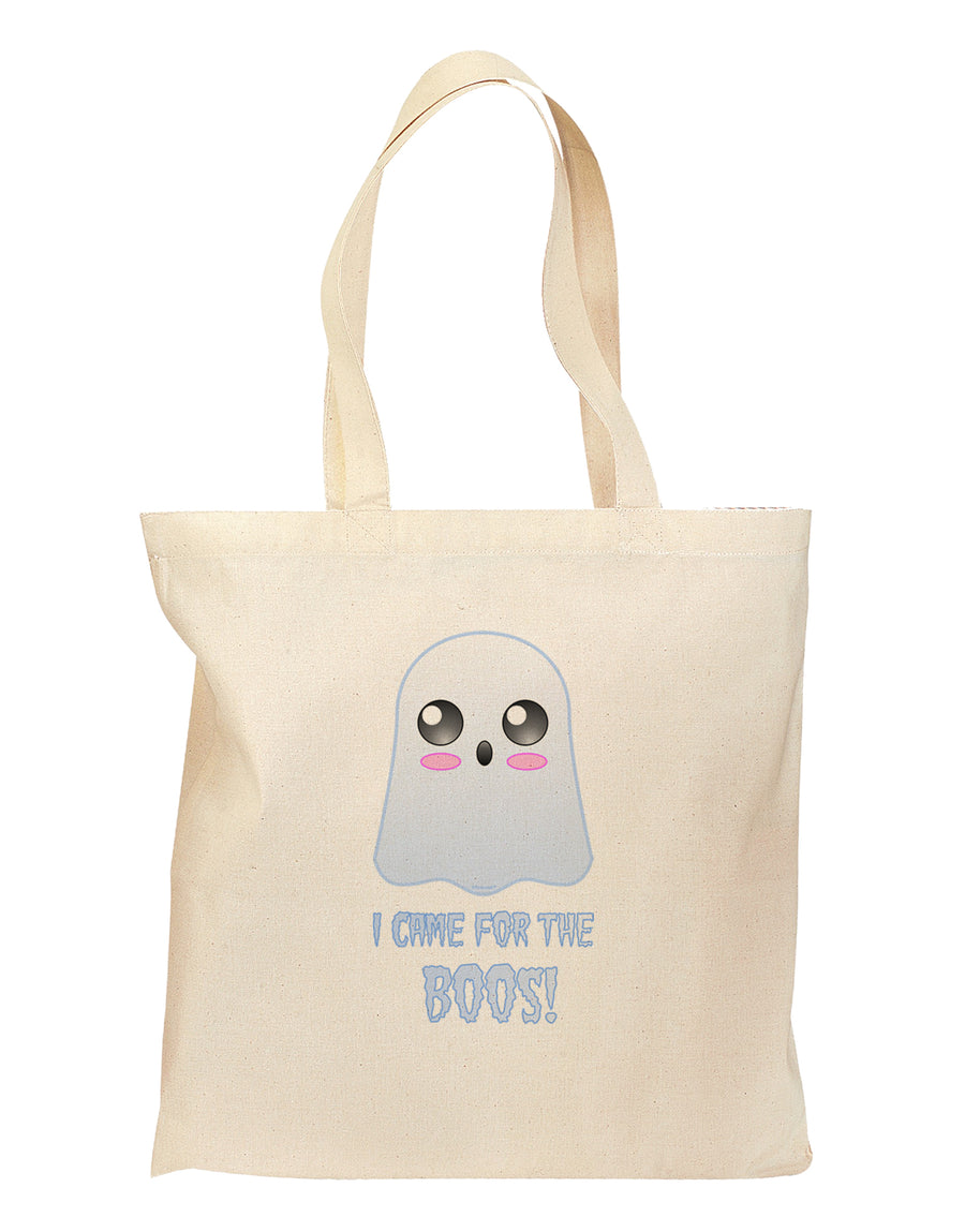 I Came for the Boos - Halloween Grocery Tote Bag-Grocery Tote-TooLoud-Natural-Medium-Davson Sales