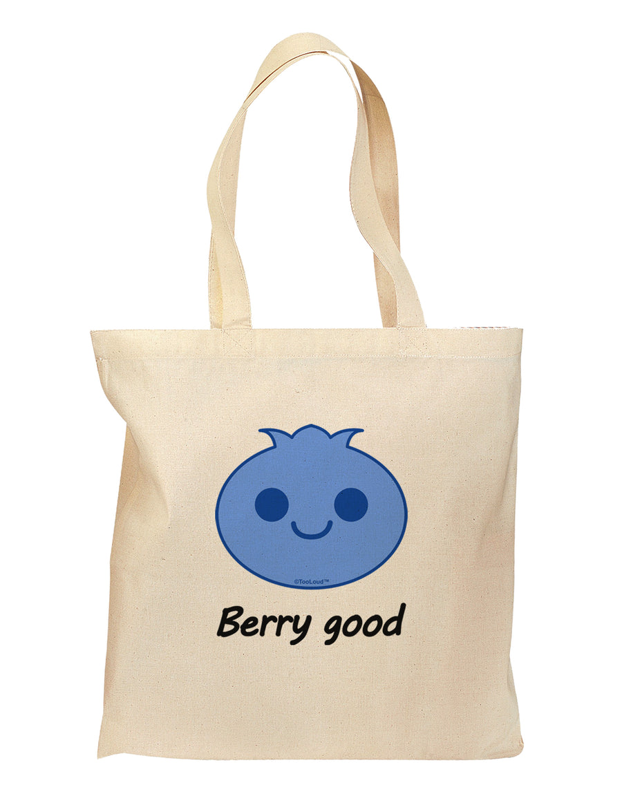 Blueberry - Berry Good Grocery Tote Bag-Grocery Tote-TooLoud-Natural-Medium-Davson Sales