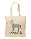 Greek Mythology Centaur Design - Grayscale - Text Grocery Tote Bag by TooLoud-Grocery Tote-TooLoud-Natural-Medium-Davson Sales