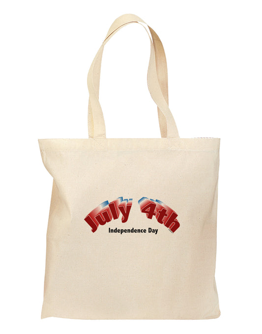 July 4th Zoom Grocery Tote Bag-Grocery Tote-TooLoud-Natural-Medium-Davson Sales