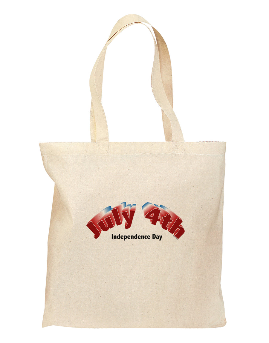 July 4th Zoom Grocery Tote Bag-Grocery Tote-TooLoud-Natural-Medium-Davson Sales