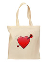 Shot Through the Heart Cute Grocery Tote Bag by TooLoud-Grocery Tote-TooLoud-Natural-Medium-Davson Sales